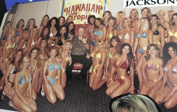 During a Hawaiian Tropic pageant